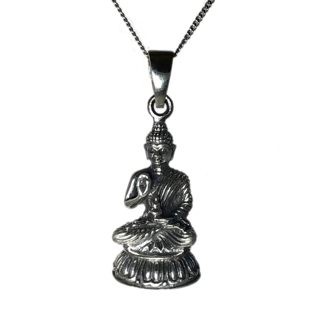Lord Buddha Sterling Silver Pendant | Buy Online