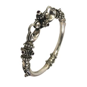 rava work sterling silver kara in pure 925 sterling silver jewellery for women