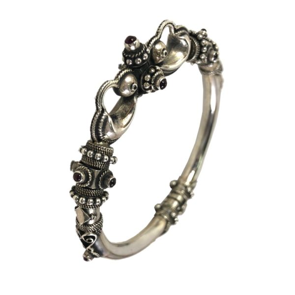 rava work sterling silver kara in pure 925 sterling silver jewellery for women