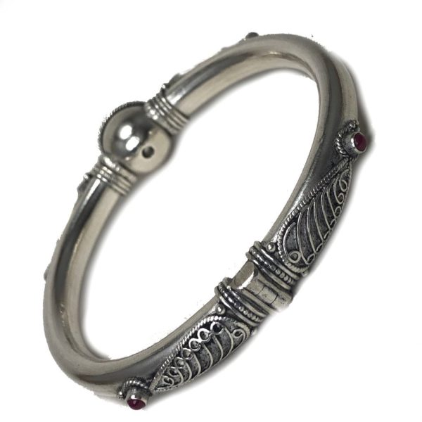 Filigree work Traditional Red-stone Kada - Image 4