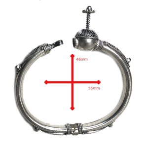 size of sterling silver kada