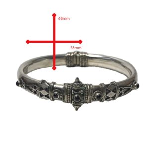 size of sterling silver kada