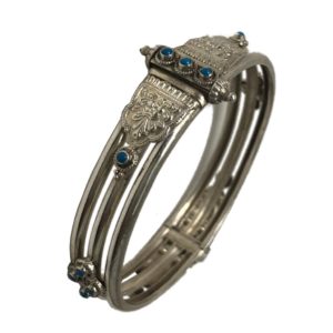 traditional mughal motif sterling silver kada from pure 925 sterling silver jewellery