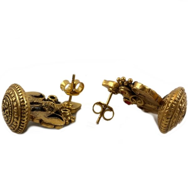 Jadau Kalash Gold Plated Earrings - Image 2