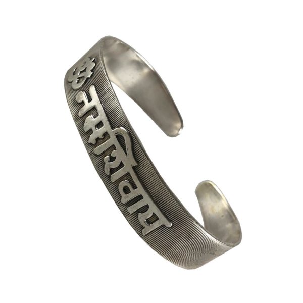 om namah shivay sterling silver cuff bracelet from silver jewellery for men & women