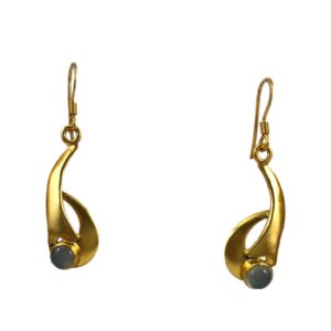 buy gold plated moonstone sterling silver earrings from gold plated silver jewellery for women