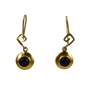 amethyst gold plated silver earrings from gold plated silver jewellery collection