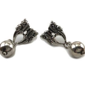 parrot earrings in sterling silver
