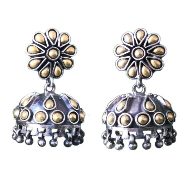 Shine Bright with Silver Jhumka Earrings: The Perfect Accessory for Wo –  Shree Sai Jewellers