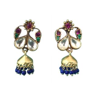 jadau gold plated sterling silver earrings