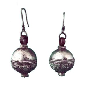 vintage drop silver earrings
