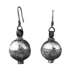 vintage drop silver earrings