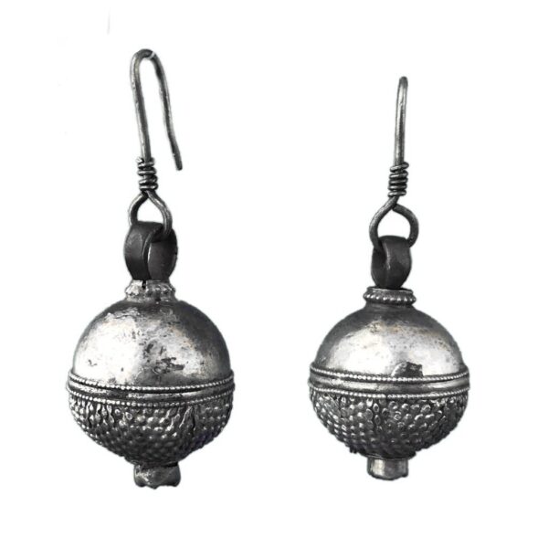 vintage drop silver earrings