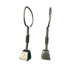 vintage oxidized tribal silver earrings