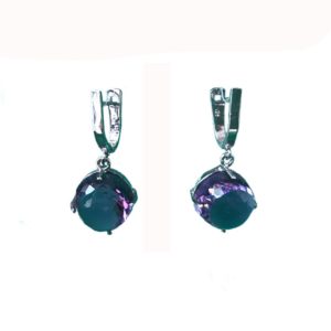amethyst sterling silver earrings