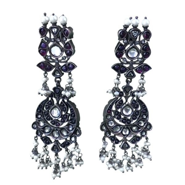 Awesome Beautiful Kundan Jhumki Style Earrings Jewelry Set, Pearls  Bollywood Style Earrings Set, South Indian Earrings, Punjabi Earrings - Etsy