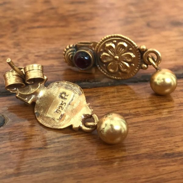 Small drop Gold plated Earrings - Image 2