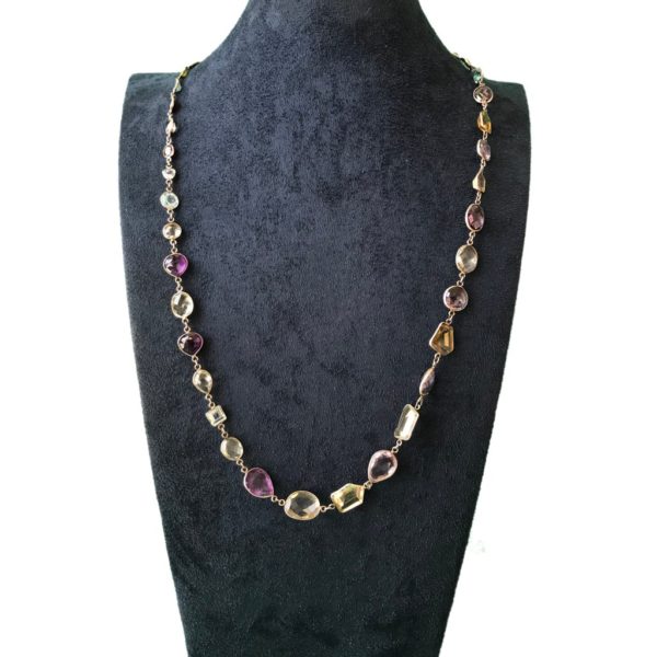 Allison Kaufman Multi-Gem Necklace N7808 - Sami Fine Jewelry