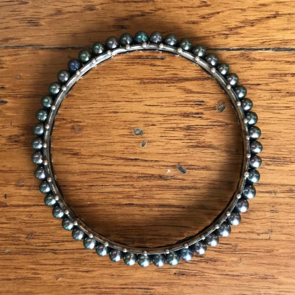 Black Pearl Oxidized Churi Bangle - Image 3