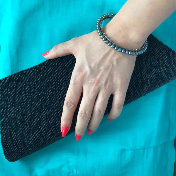 Black Pearl Oxidized Churi Bangle - Image 2