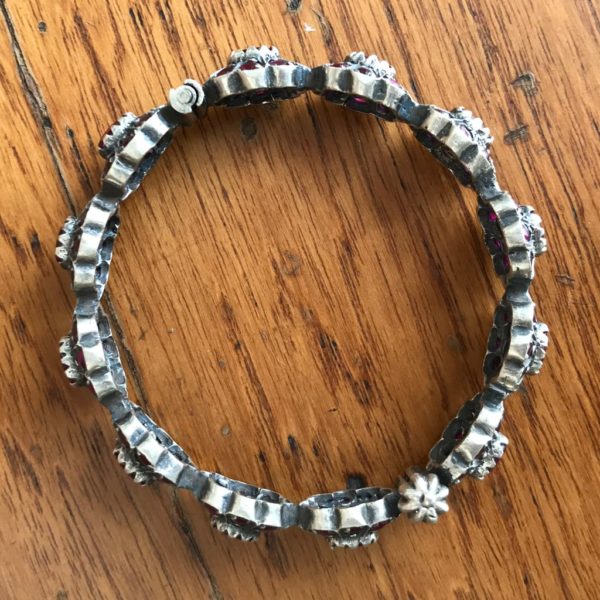 South Indian Jadau Oxidized Kada Bracelet - Image 3