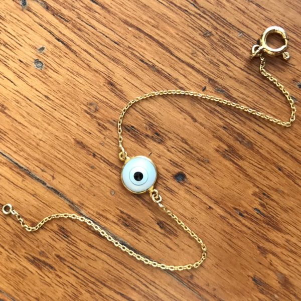 Evil Eye Gold plated Chain Bracelet - Image 3