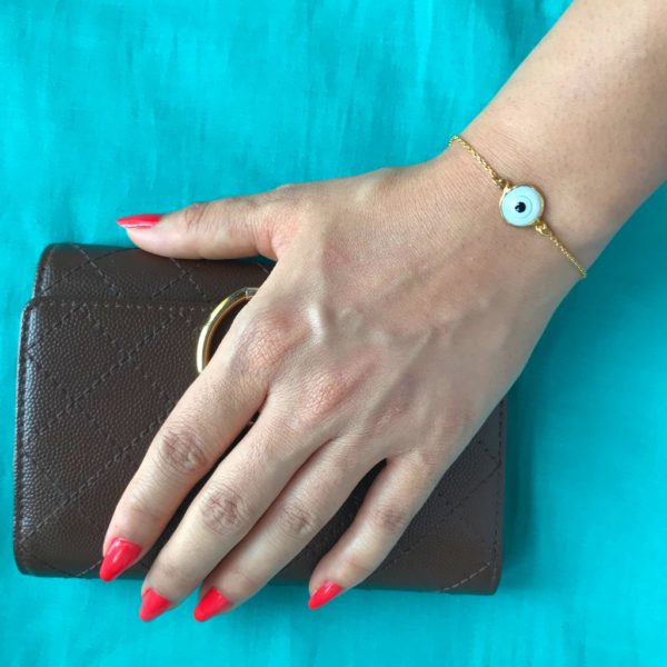 Evil Eye Gold plated Chain Bracelet - Image 2