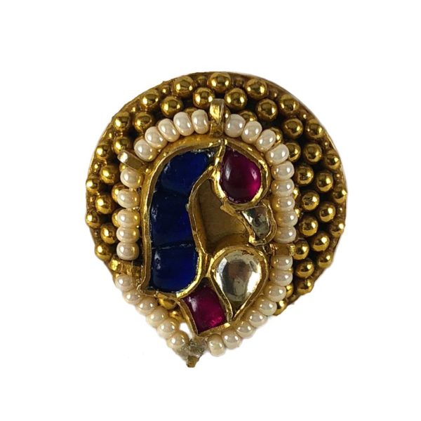 Jadau Bird Gold plated Ring - Image 2