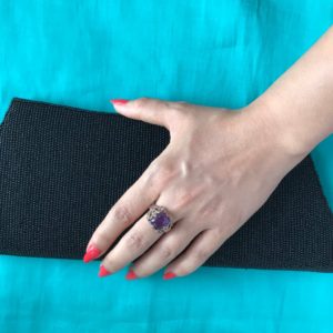 Amethyst Jaali Royal Ring - Image 2