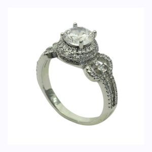 1.5 carat signity star cz american diamond silver ring