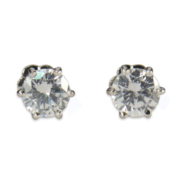 SANTUZZA 925 Sterling Silver Earrings Blue Green Spinel White CZ Earrings  Charming Fine Jewelry