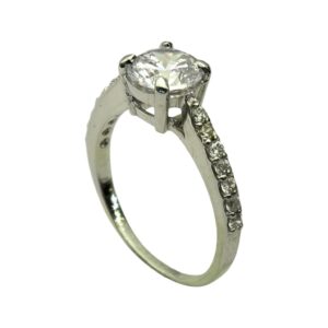 1ct round signity star cz american diamond ring