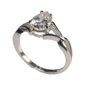 1 carat moissanite american diamond ring