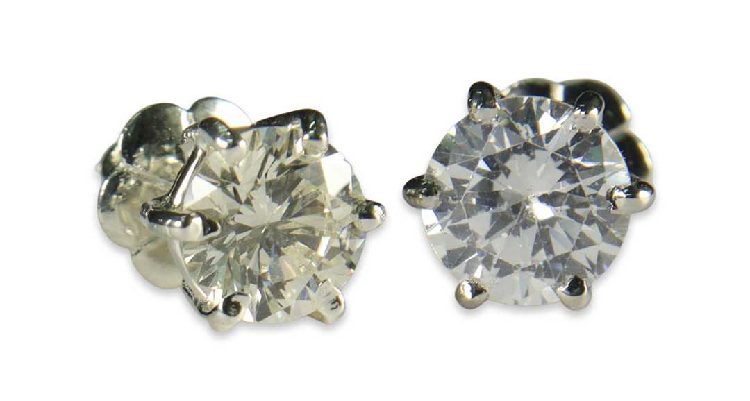 moissanite vs diamond side by side comparison