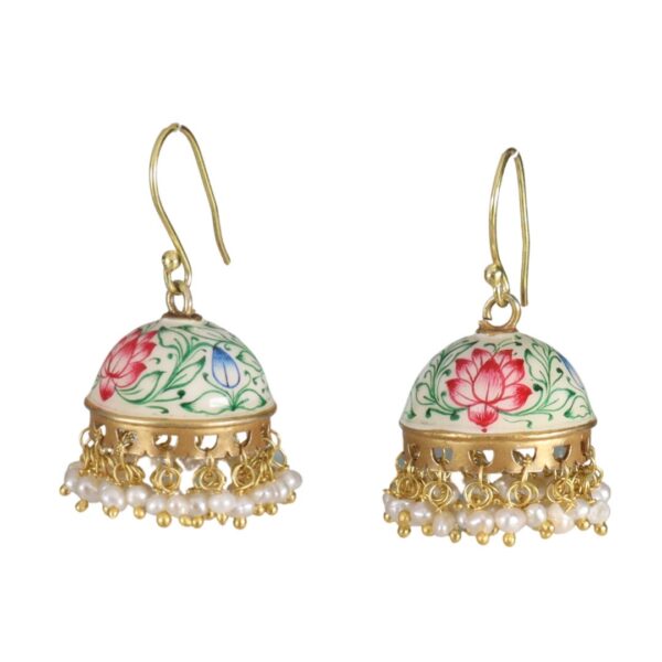 Flipkart.com - Buy Anika's Creation Classic Designed Gold Plated Jhumka  Earrings With Chain Tassel For Women And Girls Pearl Alloy Jhumki Earring  Online at Best Prices in India