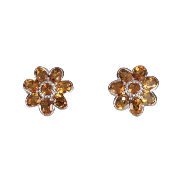 Citrine stud earrings - Image 1