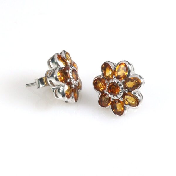 Citrine stud earrings - Image 2