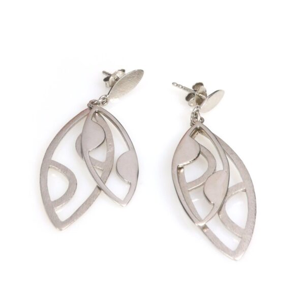 Modern jaali earrings - Image 2
