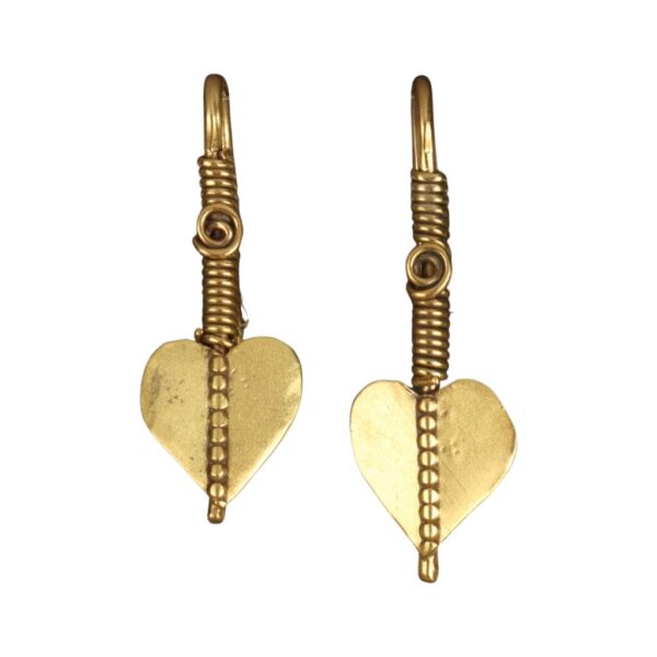 Antique style Gold plated earrings - Image 1