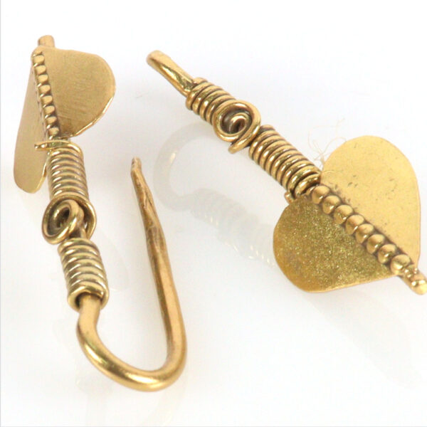 Antique style Gold plated earrings - Image 2