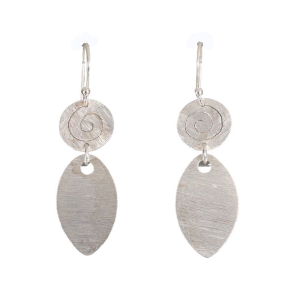 Modern etched earrings - Image 1