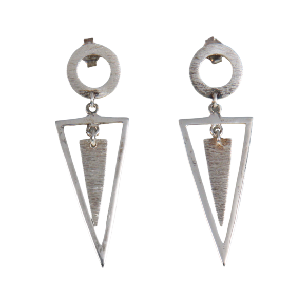 Modern triangle earrings - Image 1