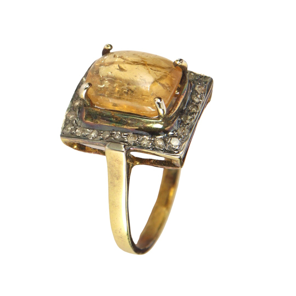Natural Yellow Topaz Ring, Handmade Silver Ring, Silver Gemstone Ring, 925  Sterling Silver Ring, Handmade Ring, Dainty Ring - Etsy