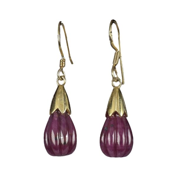 Diamond and Ruby Drop Earrings – FabOn5th.com