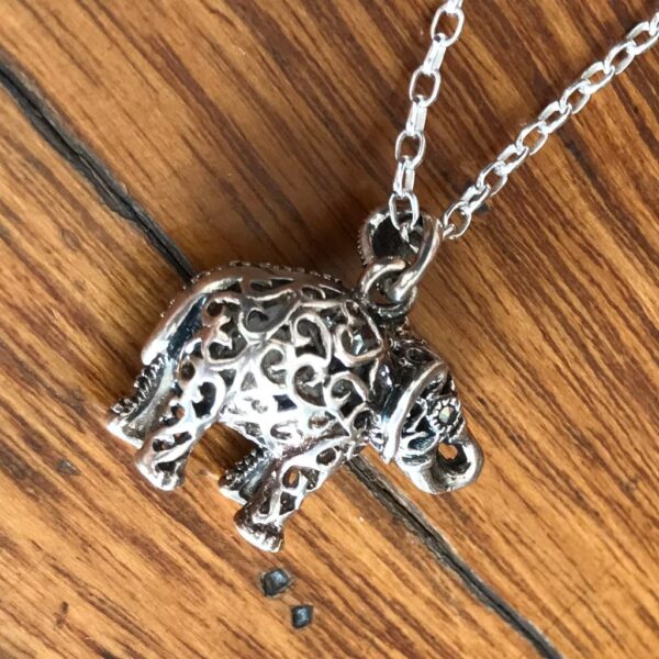 Mercasite Elephant Pendant - Image 2