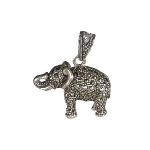marcasite elephant pendant