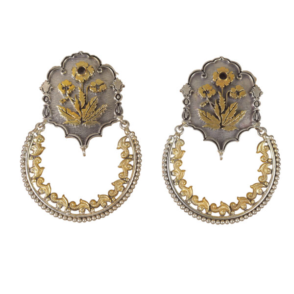 Mughal Flower motif Earrings - Image 1