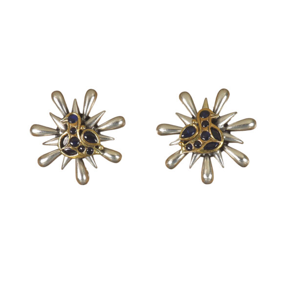 Jadau Bird Stud Earrings - Image 1